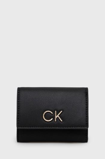 Peněženka + klíčenka Calvin Klein černá barva