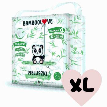 Bamboolove Pleny jednorázové bambus vel. XL 12-18 kg 20 ks