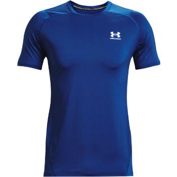 Under Armour HG ARMOUR FITTED SS Pánské triko s krátkým rukávem, modrá, velikost L