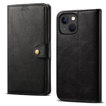 Lenuo Leather flipové pouzdro pro iPhone 14, černá  (348340)