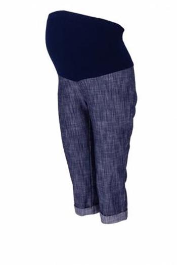 Be MaaMaa Těhotenské 3/4 kalhoty s elastickým pásem - granát/melírované XL (42)