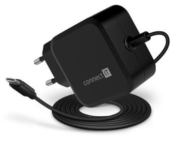 Connect IT C-Power Mini univerzální notebookový adaptér USB-C, PD 67 W, černý (CNP-1660-BK)