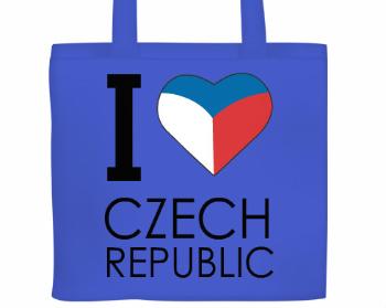 Plátěná nákupní taška I love Czech republic