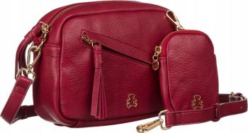 LULU CASTAGNETTE VÍNOVÁ CROSSBODY KABELKA S POUZDREM STEEVE HERMES Velikost: ONE SIZE