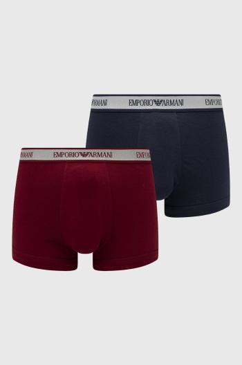 Boxerky Emporio Armani Underwear (2-pak) pánské, tmavomodrá barva
