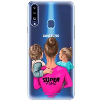 iSaprio Super Mama - Boy and Girl pro Samsung Galaxy A20s (smboygirl-TPU3_A20s)