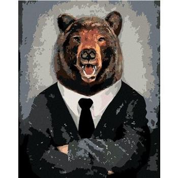Malování podle čísel - Medvěd v oblečení (HRAbz33511nad)