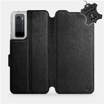 Kožené flip pouzdro na mobil Vivo Y70 - Černé - Black Leather (5903516596836)