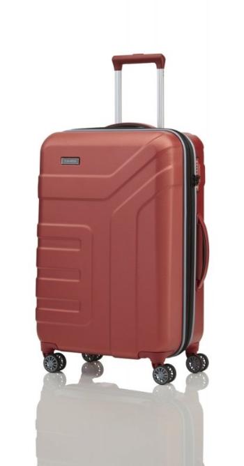 Travelite Vector 4w M cestovní kufr TSA 70 cm 79-91 l Coral