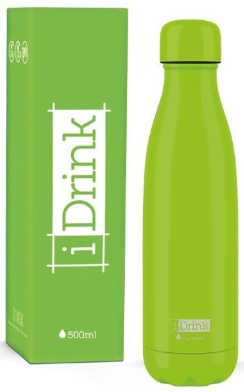 I-Drink Nerezová kovová termoska, vzor lime zelená, 500 ml