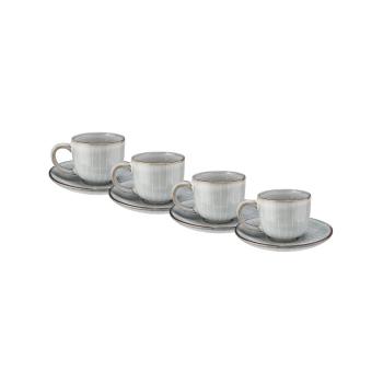 HENLEY Sada hrnků na espresso s podšálkem 90 ml set 4 ks