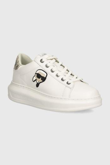 Kožené sneakers boty Karl Lagerfeld KAPRI bílá barva, KL62528F