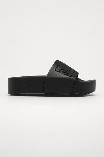 Pantofle Levi's dámské, černá barva