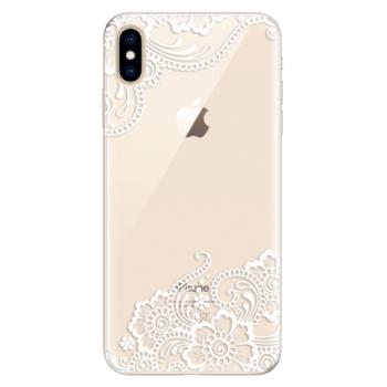 Silikonové pouzdro iSaprio - White Lace 02 - iPhone XS Max