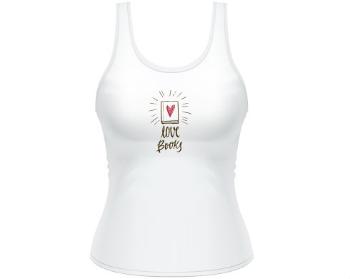 Dámské tílko Tank Top Love books