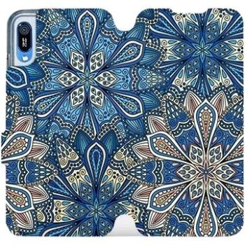 Flipové pouzdro na mobil Huawei Y6 2019 - V108P Modré mandala květy (5903226885107)