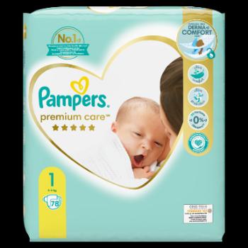 Pampers Premium Care Velikost 1, 78 ks