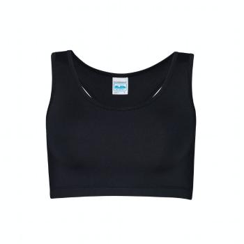 Just Cool Dámský sportovní crop top - Černá | L