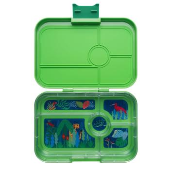 Obědový box TAPAS XL 5 1 l, světle zelená / džungle, plast, Yumbox