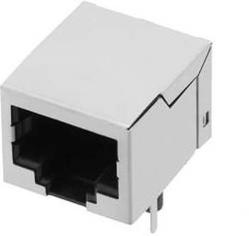 Zásuvka, vestavná horizontální encitech 3257-0001-02, RJ45 RJJS-108-143-E7H-005, kov, 1 ks