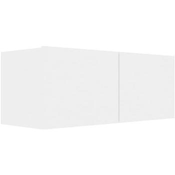 TV stolek bílý 80x30x30 cm dřevotříska (801472)