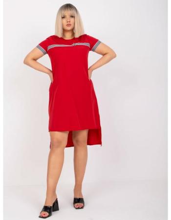 Dámské šaty  plus size WINONA červené  