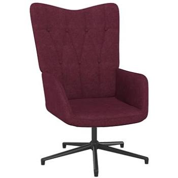Relaxační židle fialová textil, 327577 (327577)