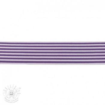 Guma hladká 4 cm Stripe purple