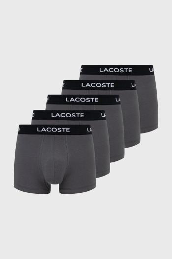 Boxerky Lacoste (5-pack) pánské, bílá barva