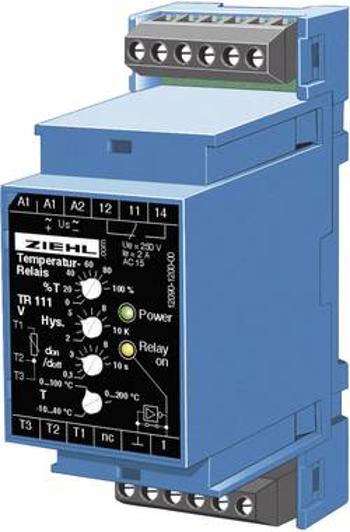 Elektronické sledování teploty a termostat TR 111 Ziehl, pro PT 100