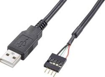 USB 2.0 kabel Akasa EXUSBIE-40, 40.00 cm, černá