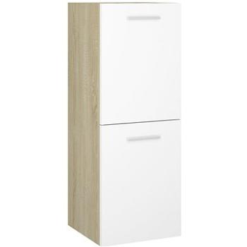 Koupelnová skříňka bílá dub sonoma 30 x 30 x 80 cm dřevotříska 804993 (1116,94)