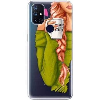 iSaprio My Coffe and Redhead Girl pro OnePlus Nord N10 5G (coffread-TPU3-OPn10)
