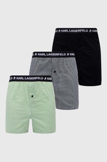 Bavlněné boxerky Karl Lagerfeld tmavomodrá barva