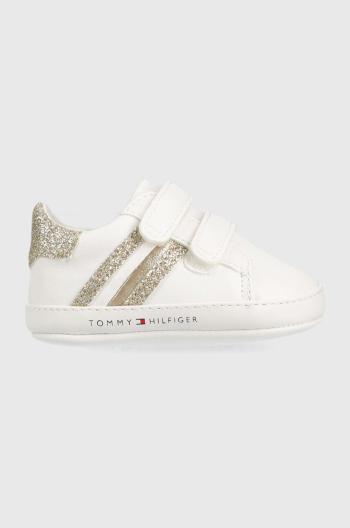 Dětské sneakers boty Tommy Hilfiger zlatá barva