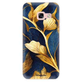 Odolné silikonové pouzdro iSaprio - Gold Leaves - Samsung Galaxy A3 2017