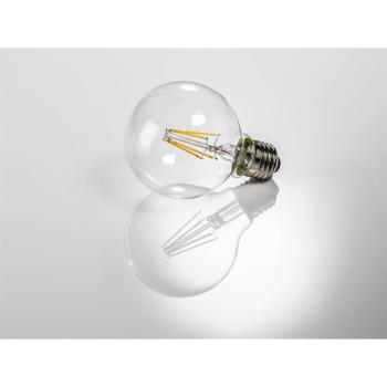 Xavax LED filament žárovka, E27, 4 W (=40 W), tvar koule, teplá bílá
