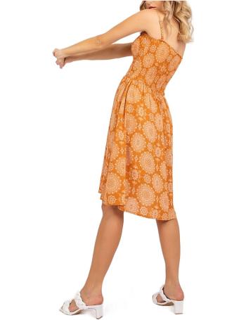 Oranžové letní šaty provance se vzorem mandal vel. M/L