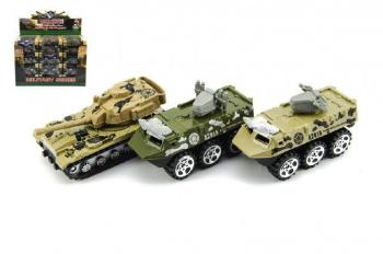 Teddies Tank/Auto vojenské/Obrněný transportér kov 7cm