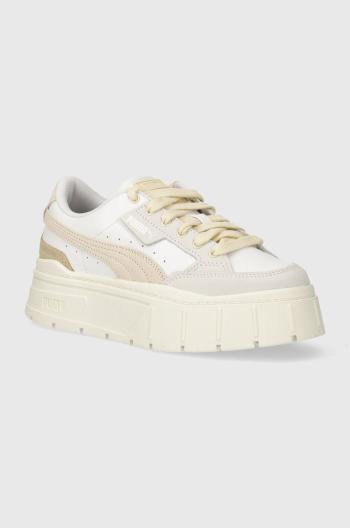 Kožené sneakers boty Puma Mayze Stack Luxe Wns béžová barva, 389853