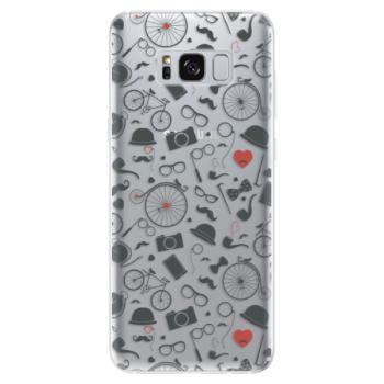 Odolné silikonové pouzdro iSaprio - Vintage Pattern 01 - black - Samsung Galaxy S8