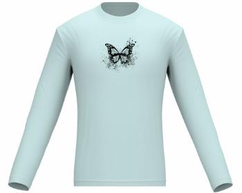 Pánské tričko dlouhý rukáv Motýl grunge