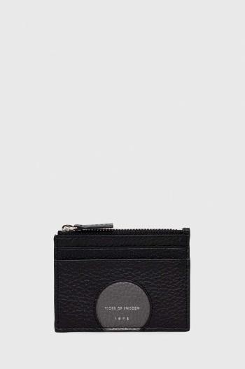 Kožená peněženka Tiger Of Sweden černá barva