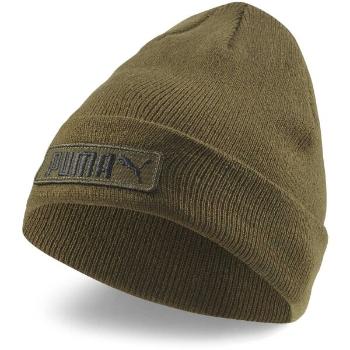 Puma CLASSIC CUFF BEANIE Pánská pletená čepice, khaki, velikost