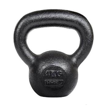 Litinový kettlebell HMS KZG04 4 kg, černý