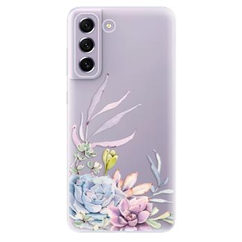 Odolné silikonové pouzdro iSaprio - Succulent 01 - Samsung Galaxy S21 FE 5G