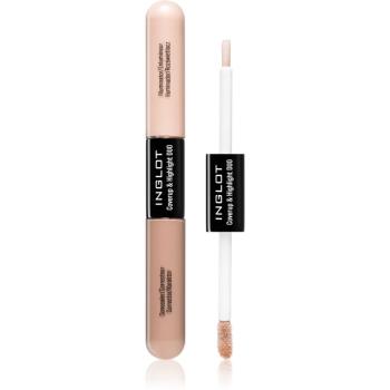 Inglot Coverup & Highlight Duo dlouhotrvající korektor s rozjasňovačem odstín 103 6.6 ml