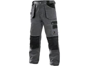 Kalhoty do pasu CXS ORION TEODOR, prodloužené, pánské, šedo-černé, vel. 48-50