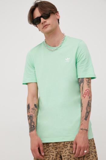 Bavlněné tričko adidas Originals H34633 zelená barva, s aplikací