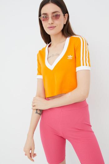 Tričko adidas Originals Adicolor HC2029 oranžová barva